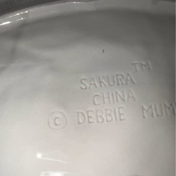 Sakura China Debbie Mumm Watering Can Platter Sun Green Spring Summer - Picture 7 of 8